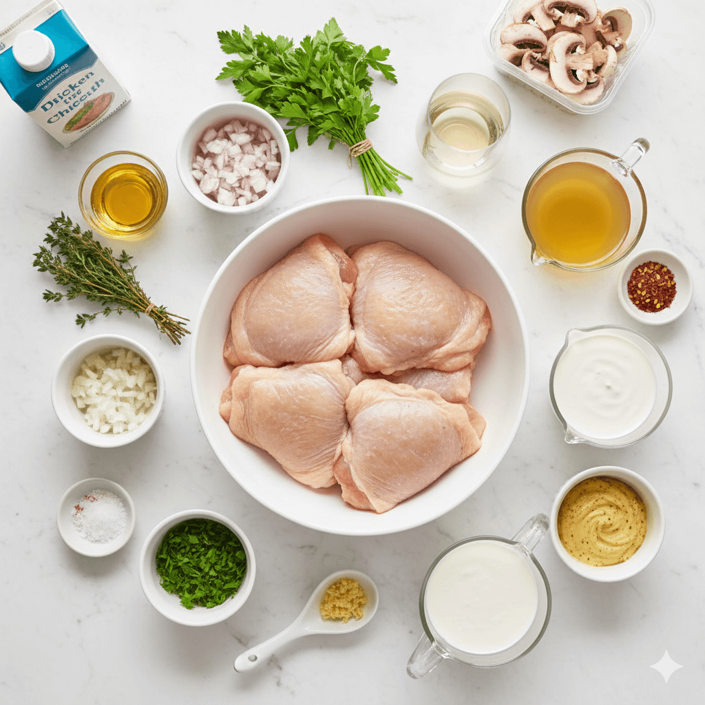 Ingredients You’ll Need Dijon Chicken Thighs