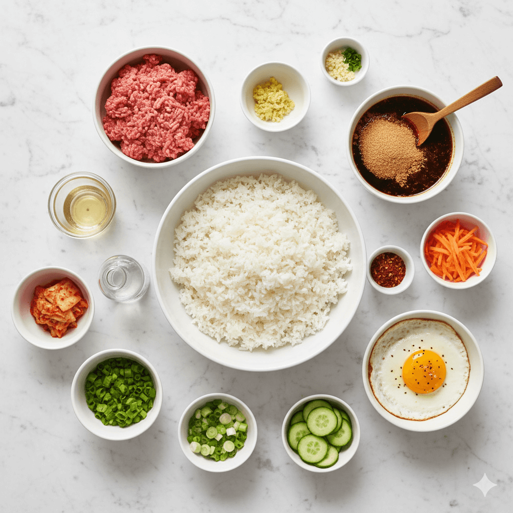 Ingredients You’ll Need Korean Ground Beef Bowls