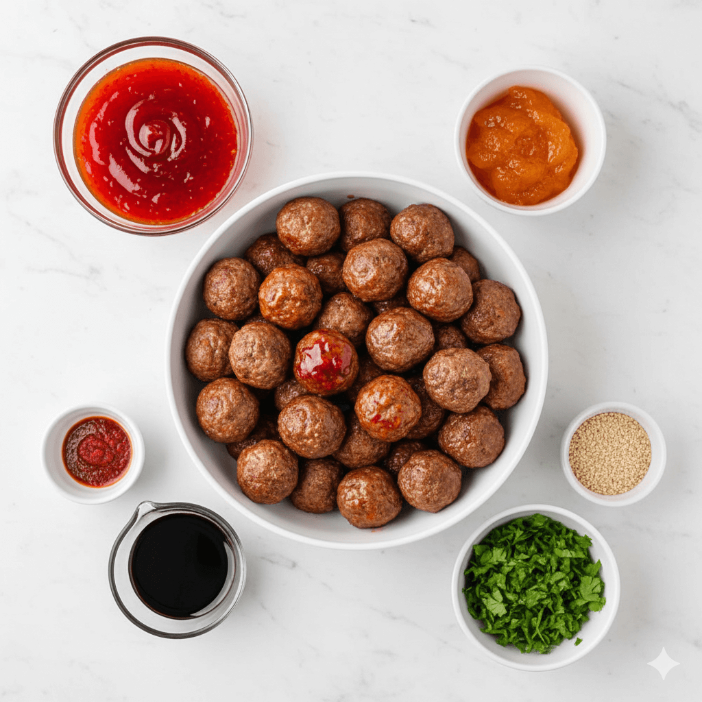 Ingredients You’ll Need Sweet Chili Meatballs