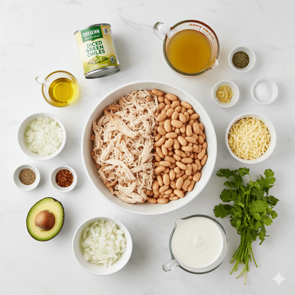 Ingredients You’ll Need White Chicken Chili