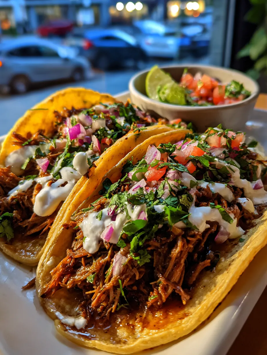 Beef Barbacoa Tacos