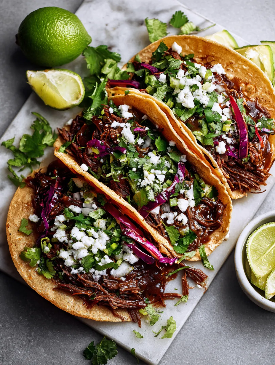 Beef Barbacoa Tacos