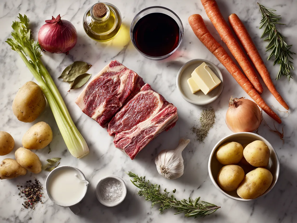 Braised Short Ribs with Garlic Mash