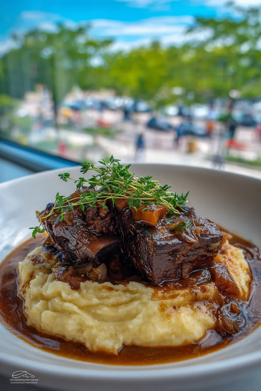 Braised Short Ribs with Garlic Mash