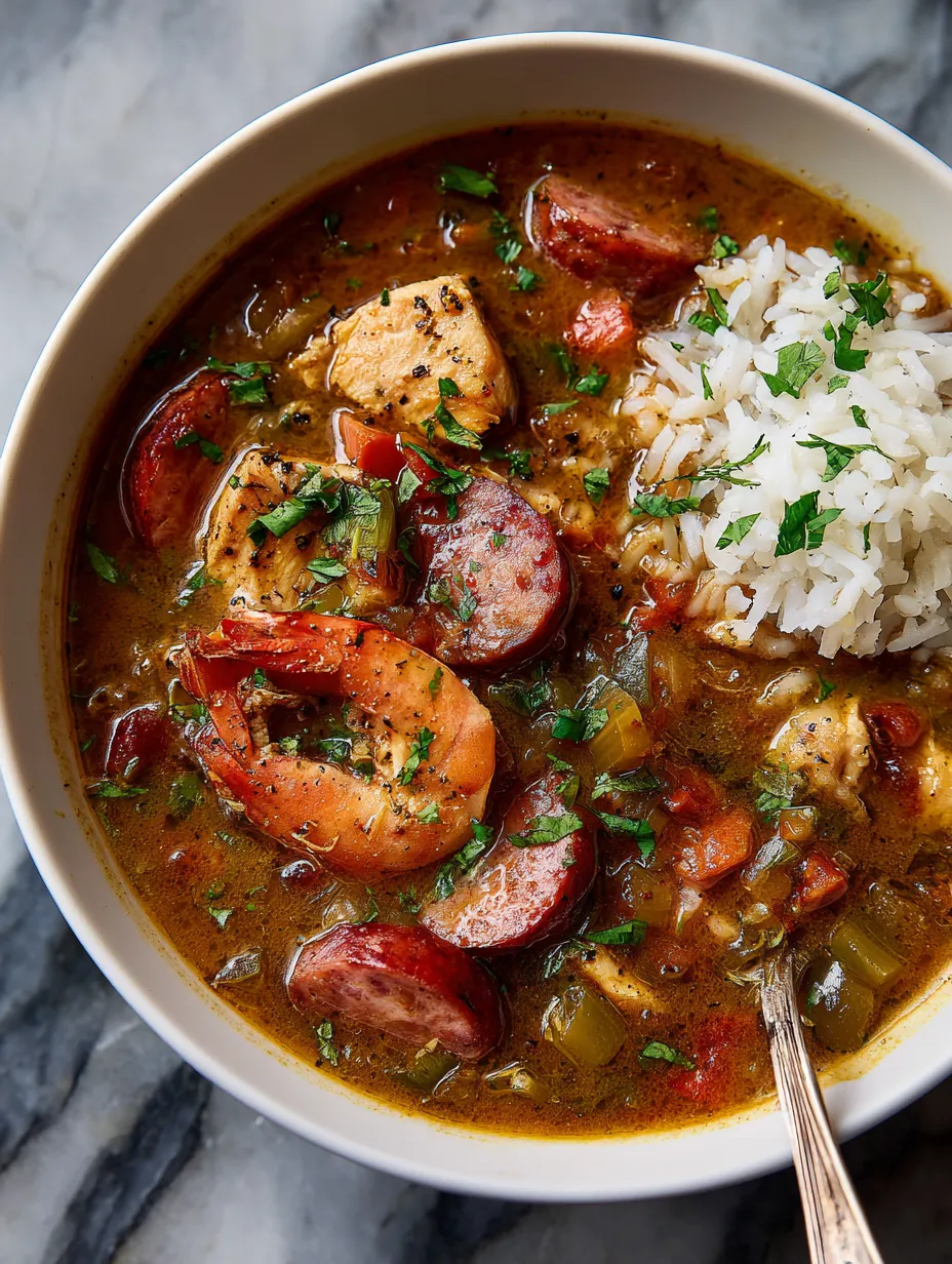 Cajun Chicken and Sausage Gumbo