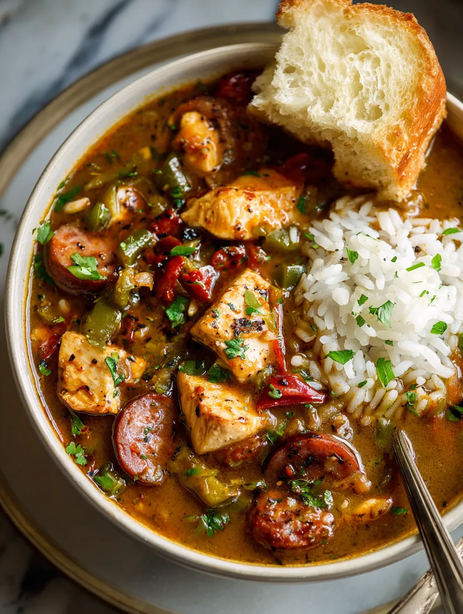 Cajun Chicken and Sausage Gumbo