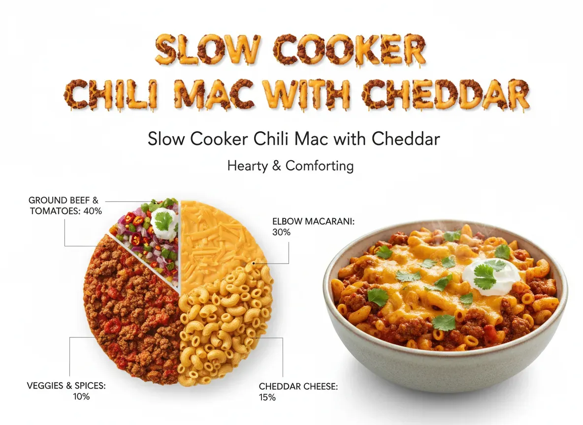 Slow Cooker Chili Mac with Cheddar