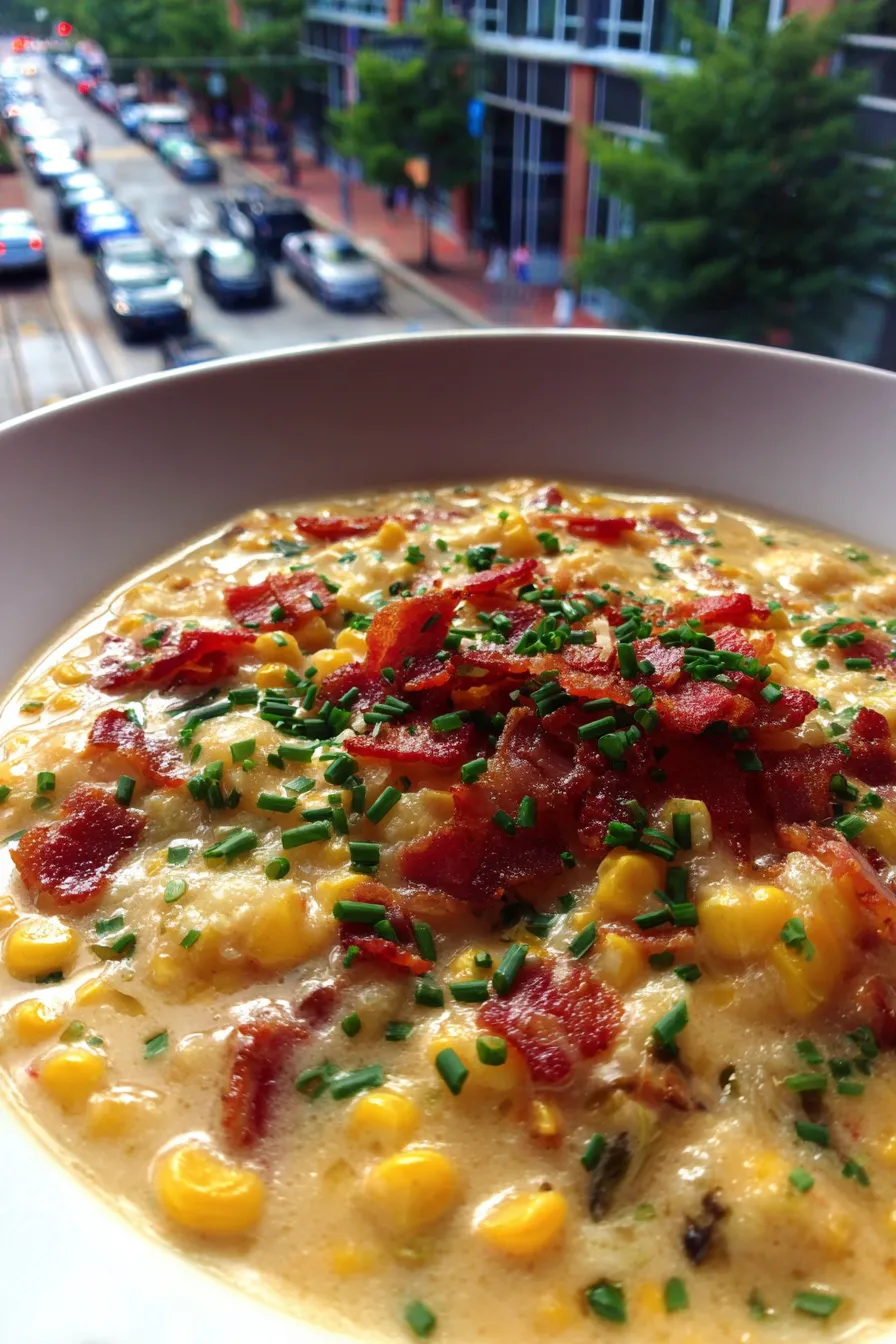 Corn Chowder with Bacon and Chives