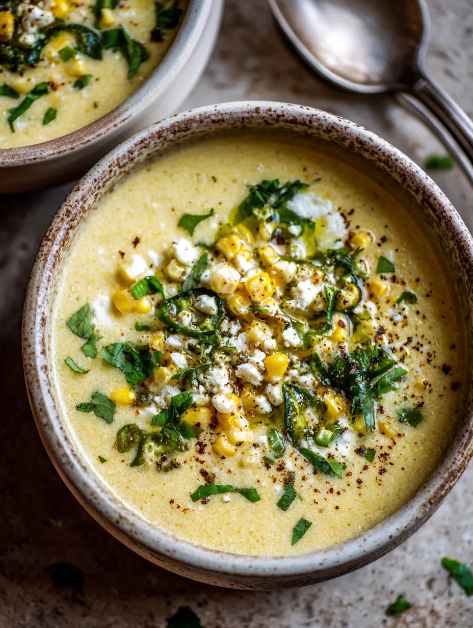 Creamy Poblano Corn Soup