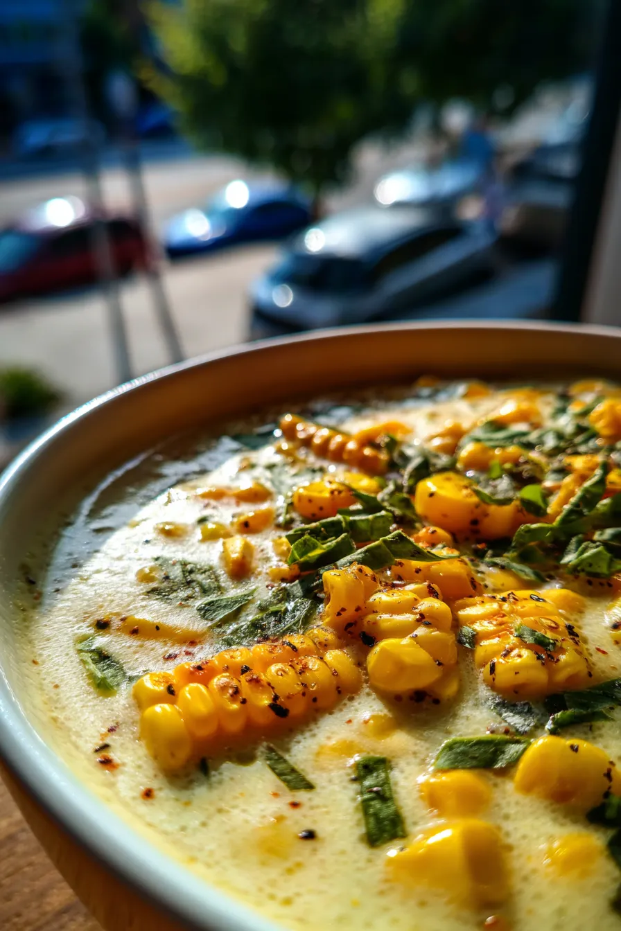 Creamy Poblano Corn Soup