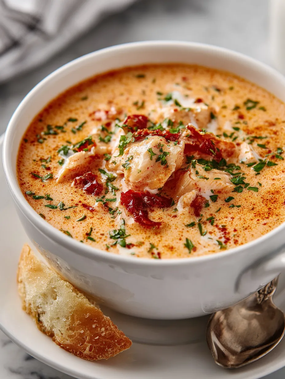 Creamy Sun-Dried Tomato Chicken Soup