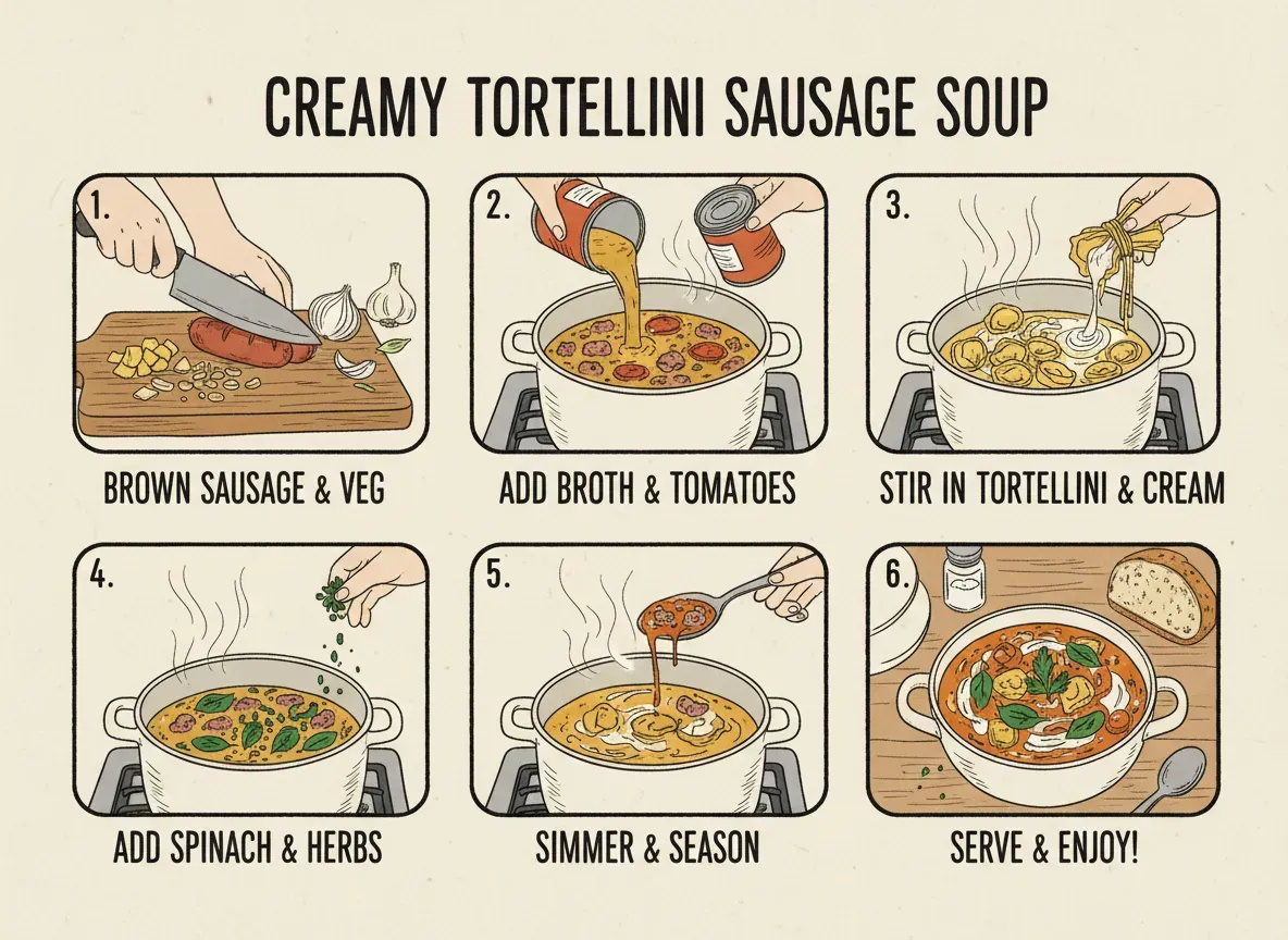 Creamy Tortellini Sausage Soup