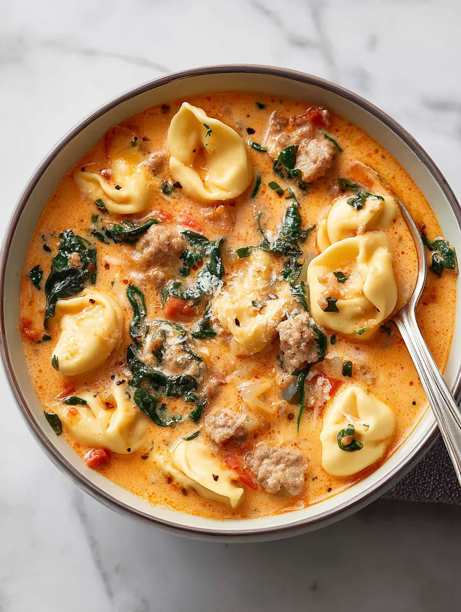 Creamy Tortellini Sausage Soup