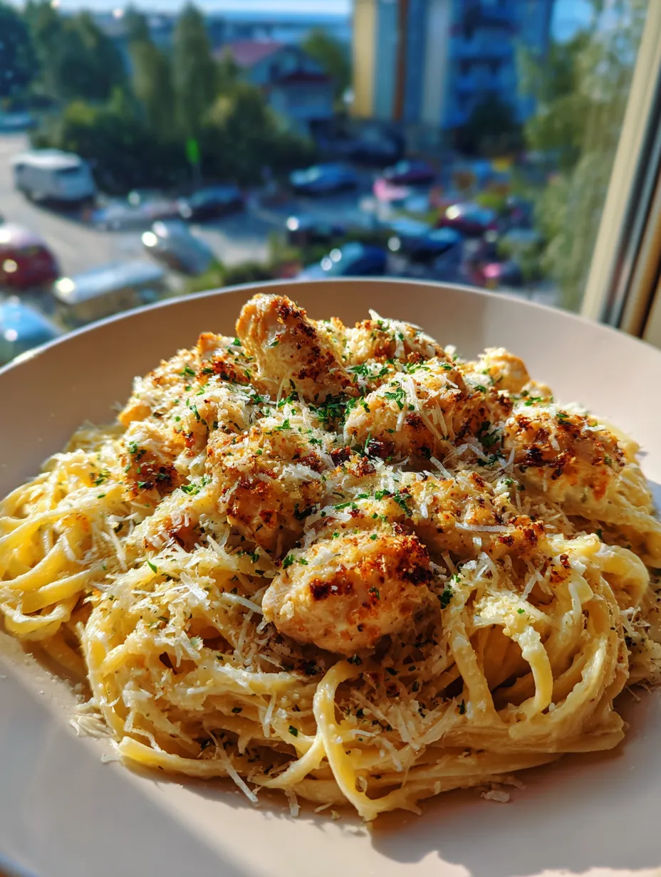 Garlic Parmesan Chicken Pasta