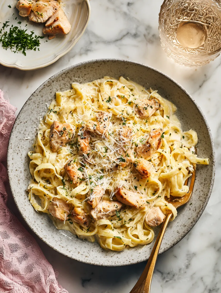 Garlic Parmesan Chicken Pasta
