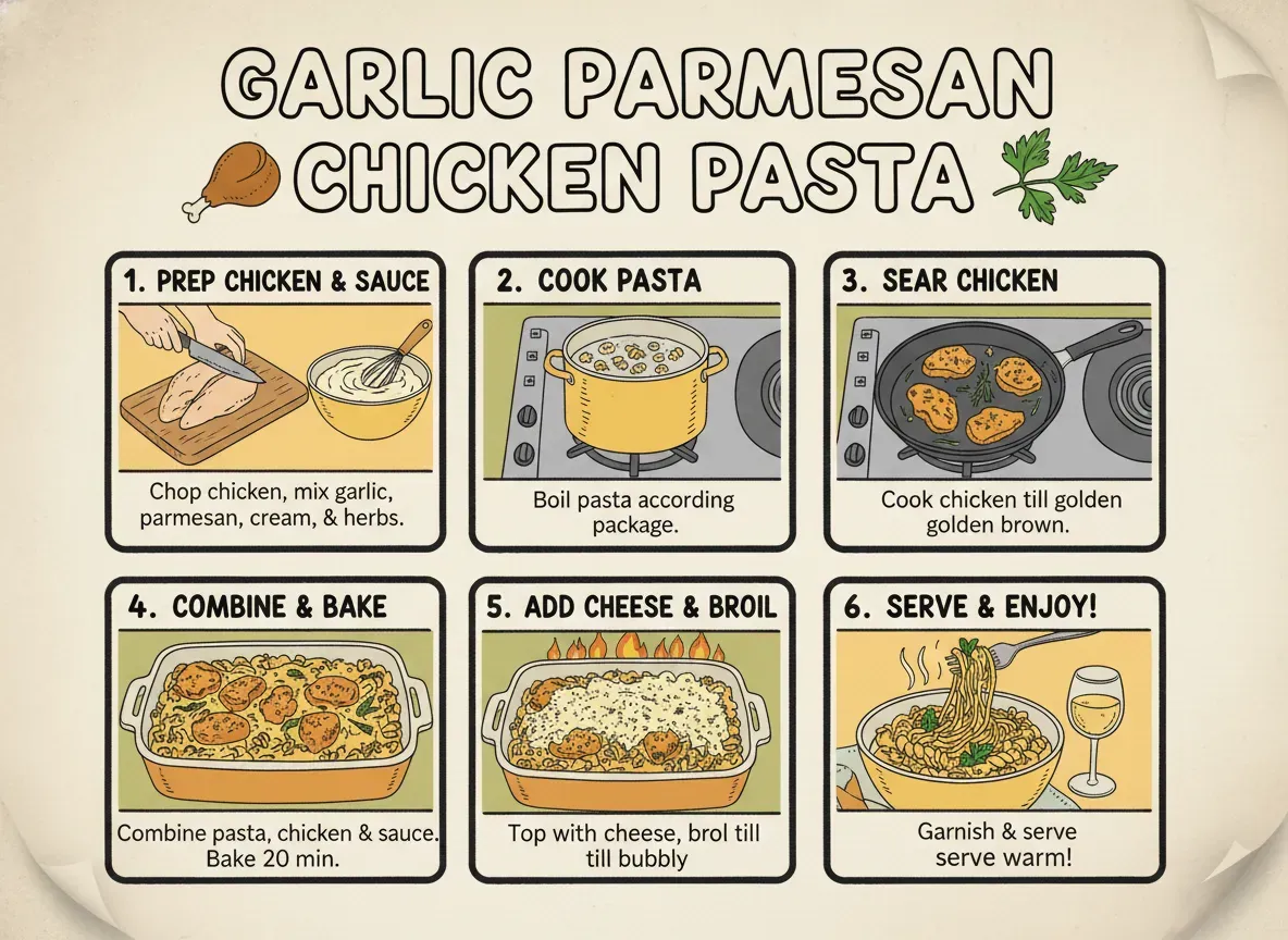Garlic Parmesan Chicken Pasta