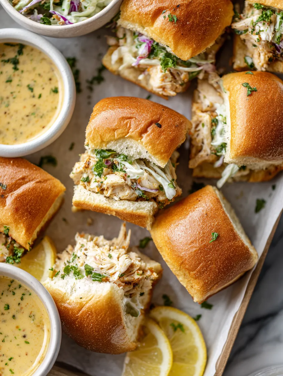 Honey Mustard Chicken Sliders