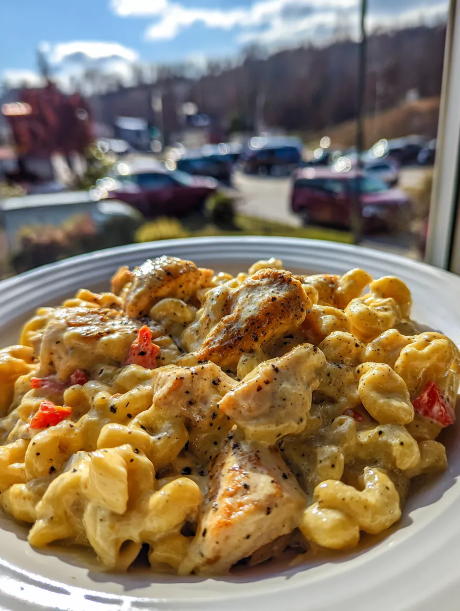 Creamy Honey Pepper Chicken Mac and Cheese Delight