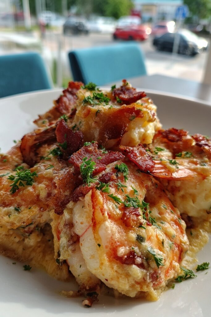 Creamy Stuffed Shrimp with Bacon