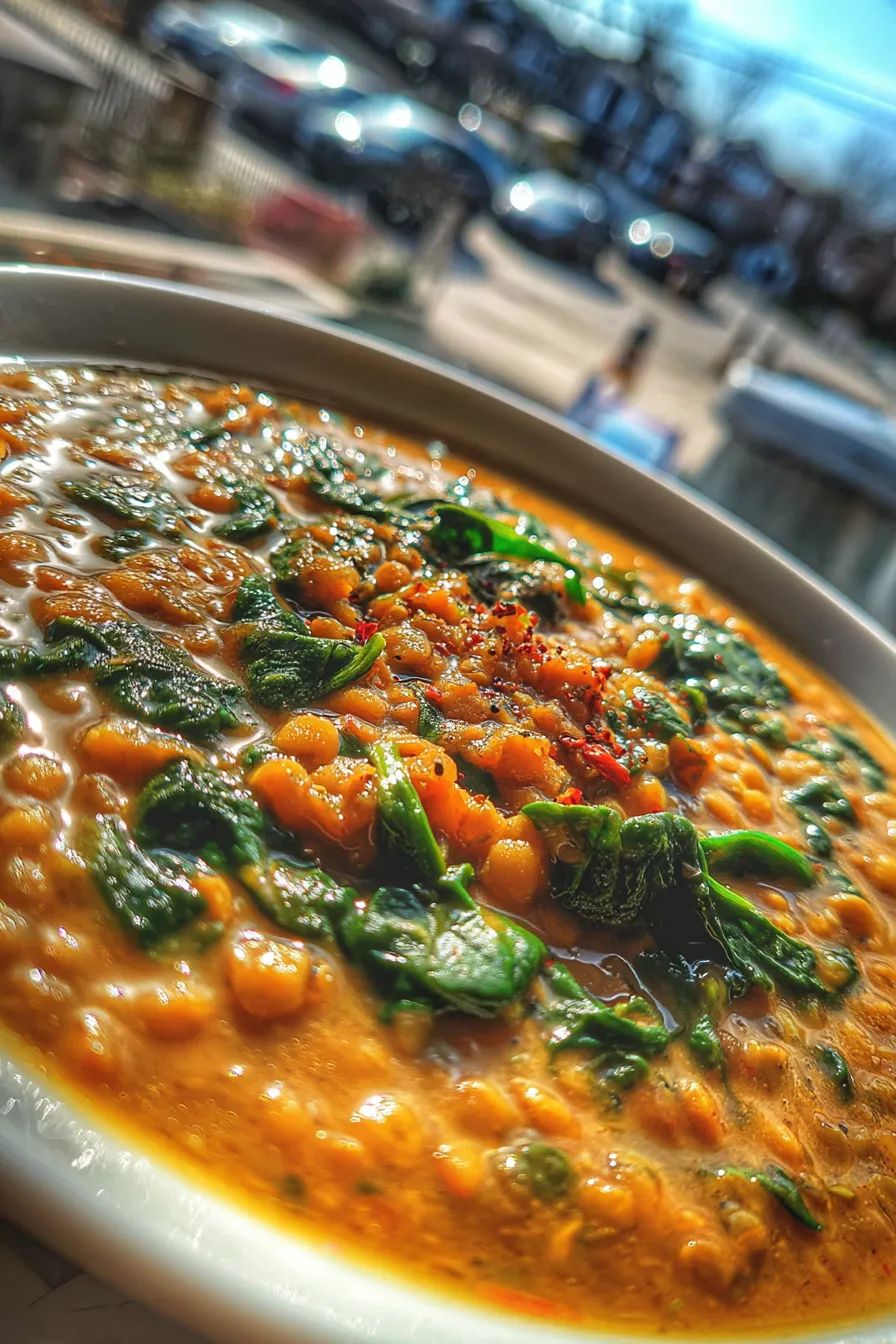 Lentil Soup with Lemon and Spinach