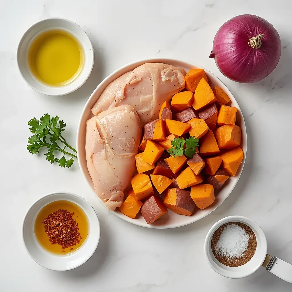 Maple Glazed Chicken with Sweet Potatoes