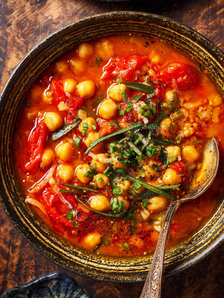 Moroccan Chickpea and Tomato Stew