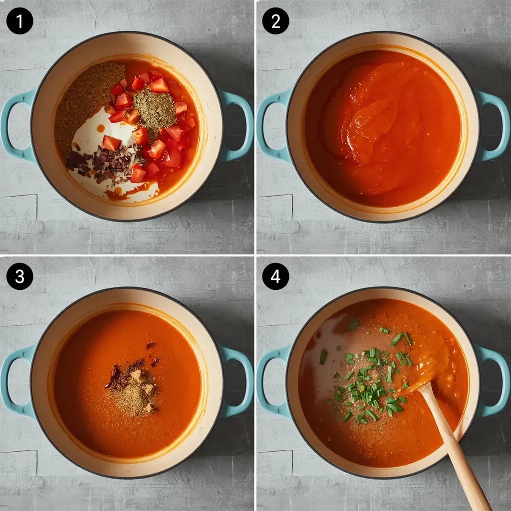 Roasted Red Pepper and Tomato Soup