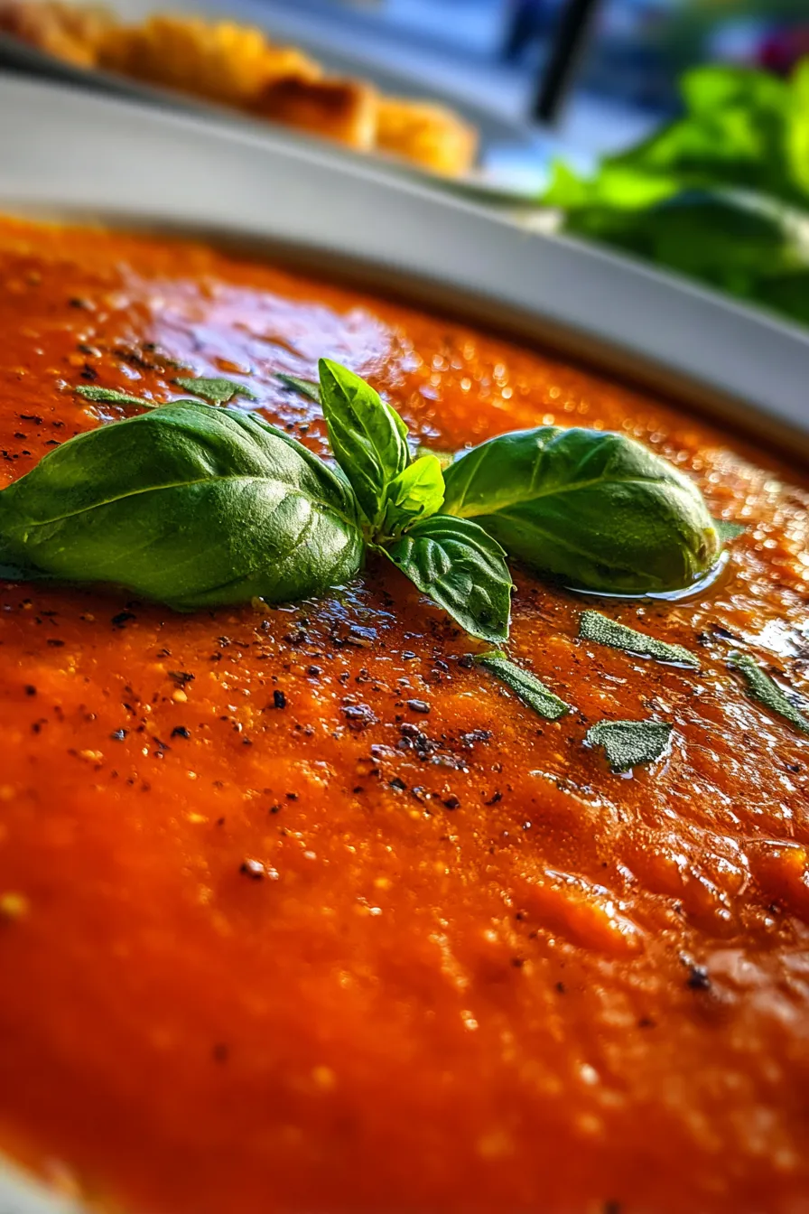 Roasted Red Pepper and Tomato Soup