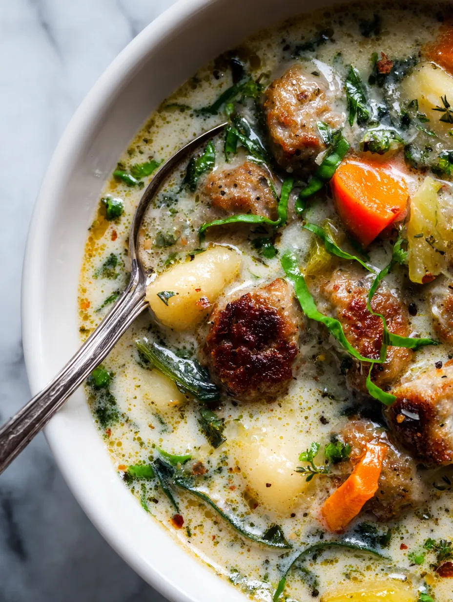 Sausage Gnocchi Soup