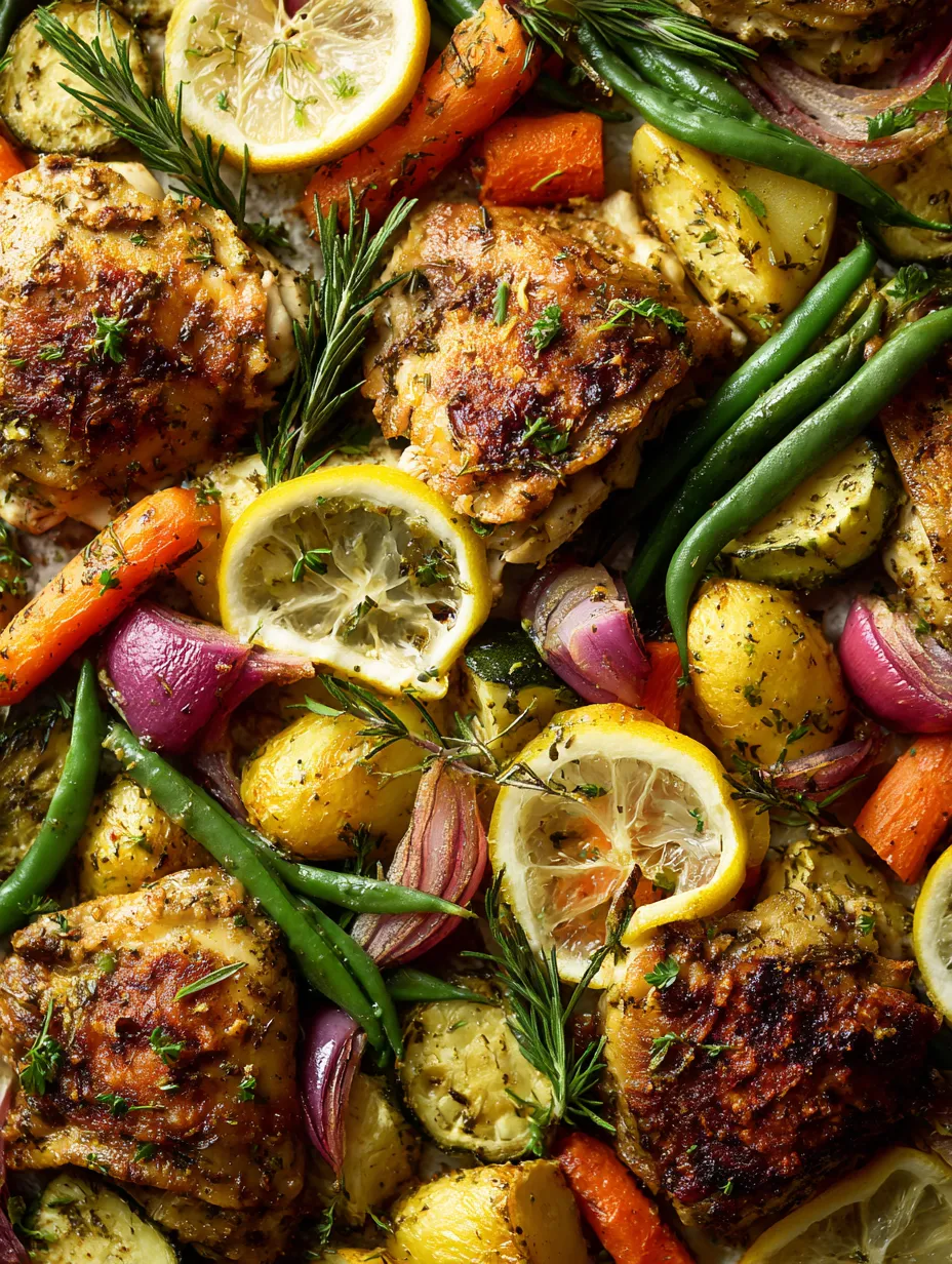 Sheet Pan Lemon Herb Chicken & Veggies