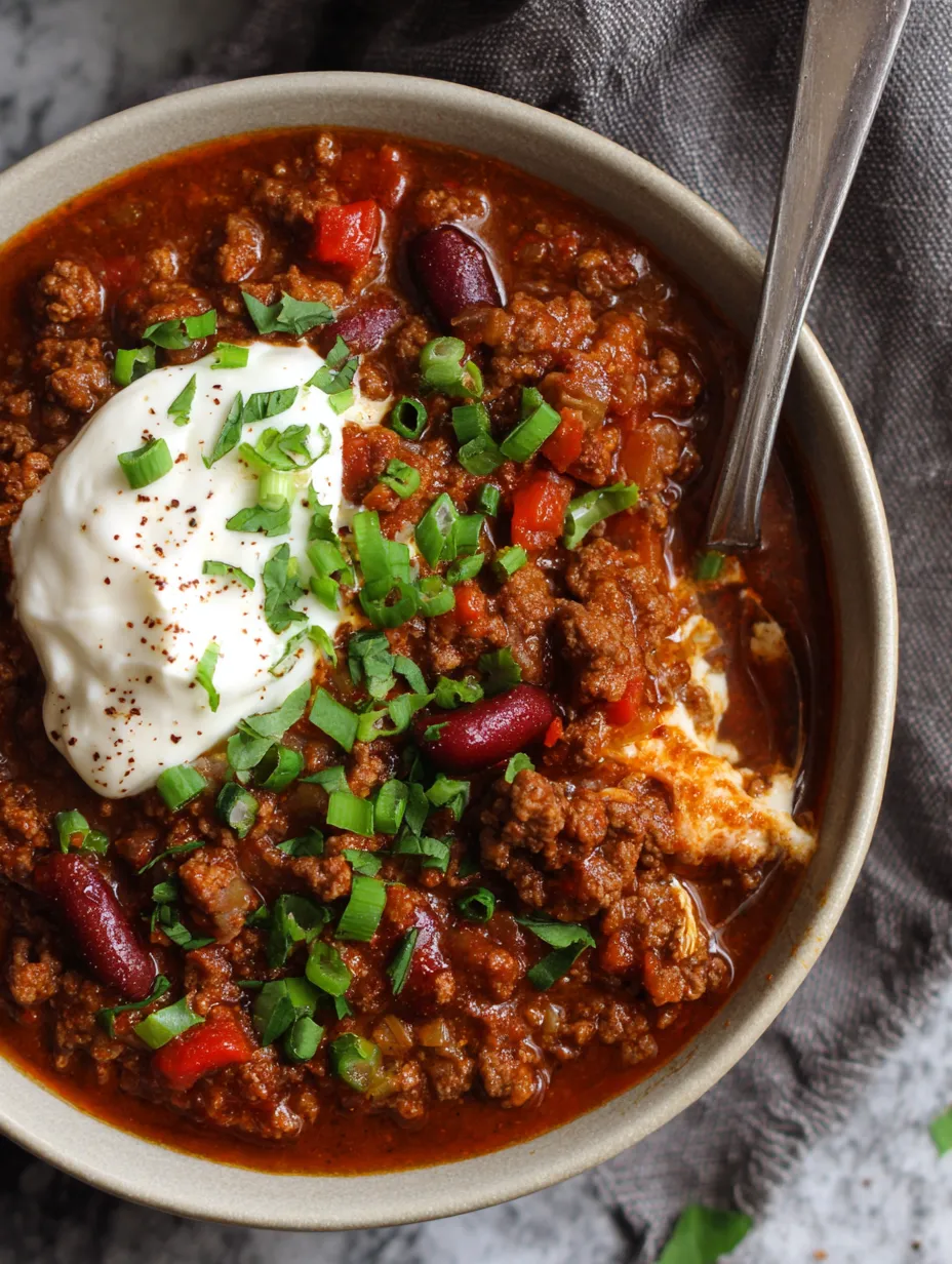 Smoky Beef and Bean Chili with Cocoa