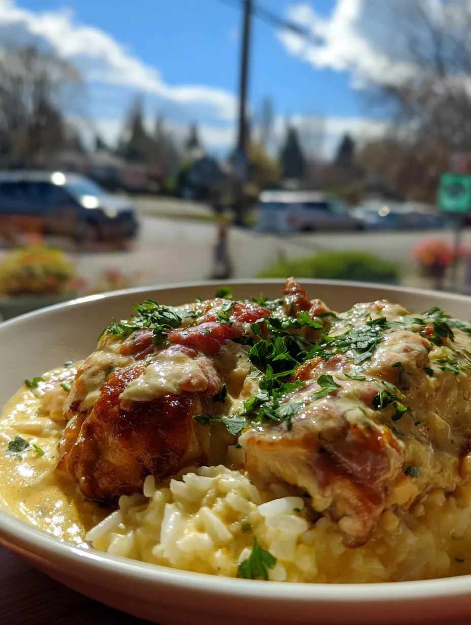 Smothered Chicken and Rice