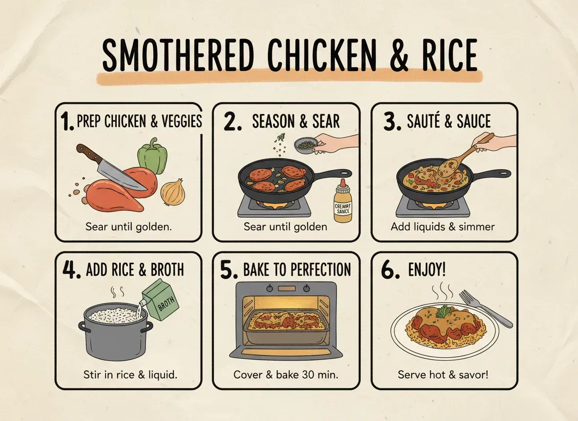 Smothered Chicken and Rice