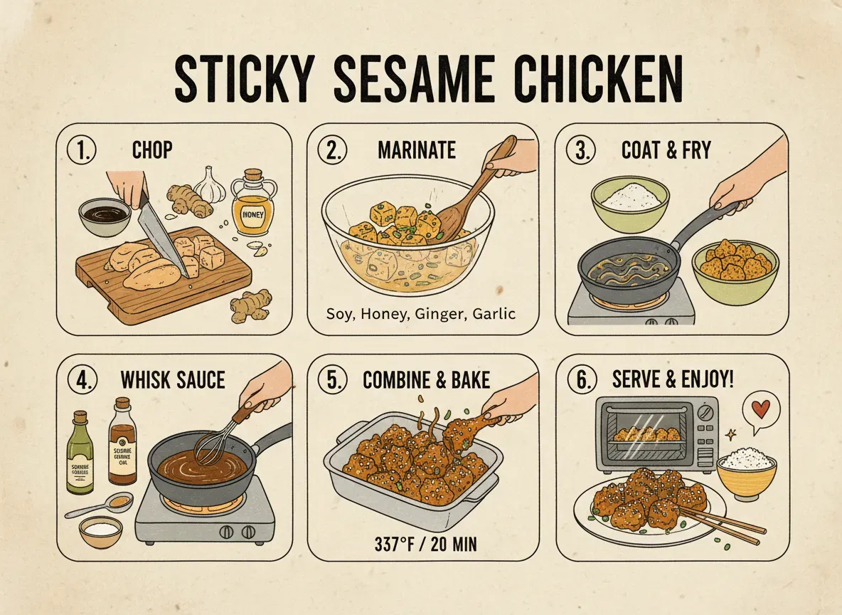 Sticky Sesame Chicken