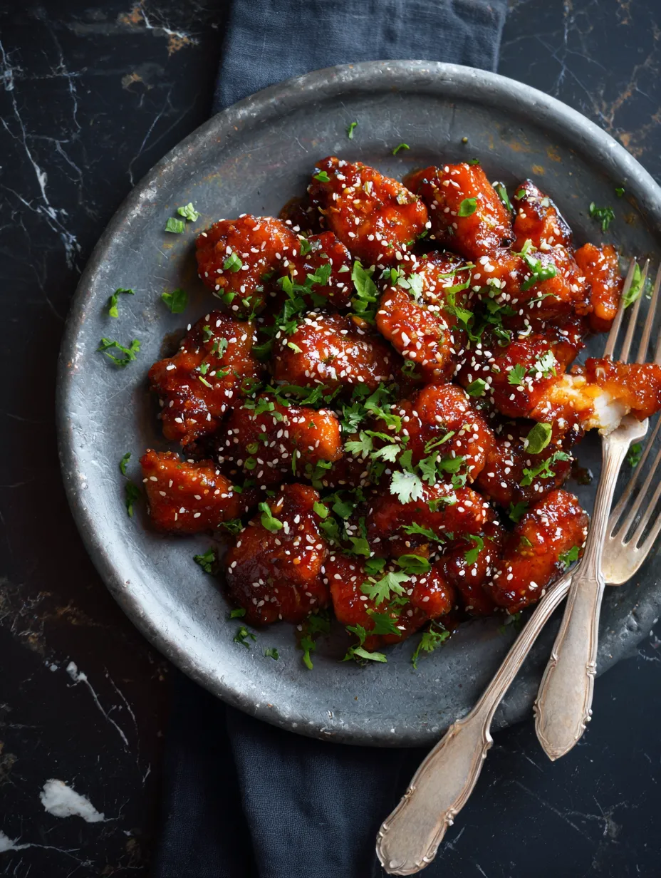 Sticky Sesame Chicken