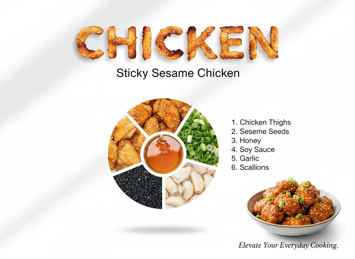 Sticky Sesame Chicken