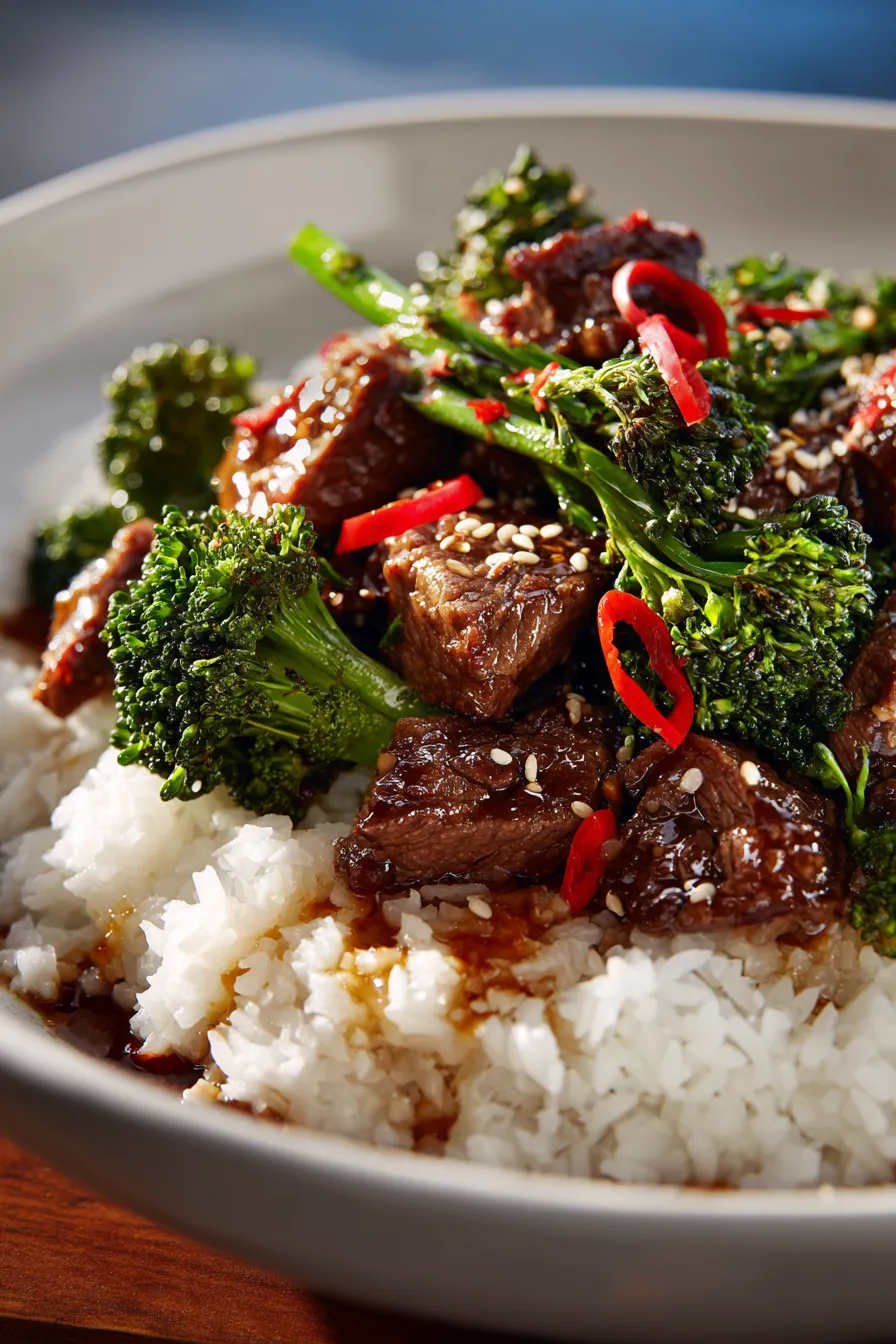 Sticky Teriyaki Beef & Broccoli Stir-Fry
