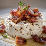 Whipped Goat Cheese with Warm Candied Bacon and Dates