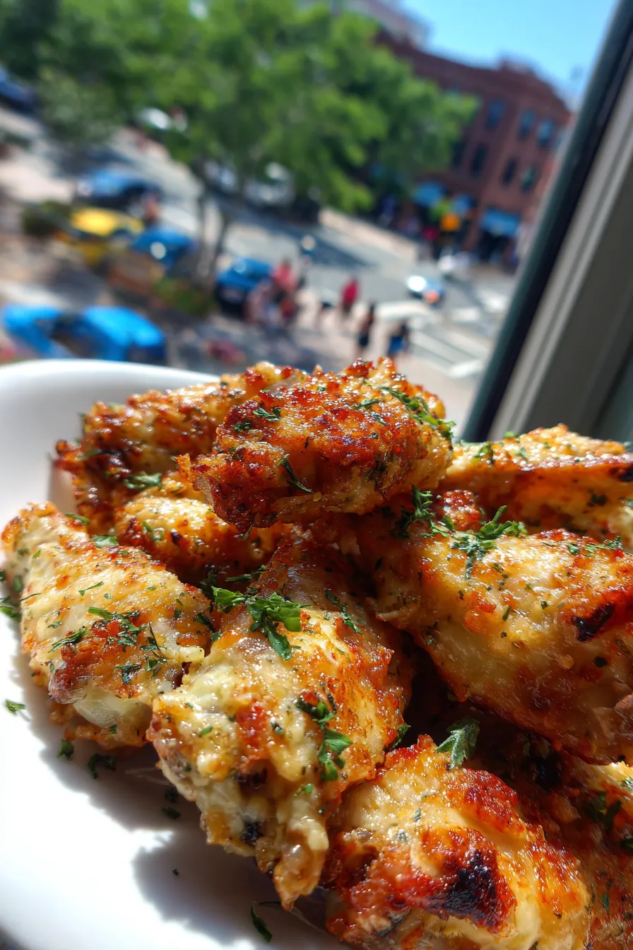 Air Fryer Garlic Parmesan Chicken Wings