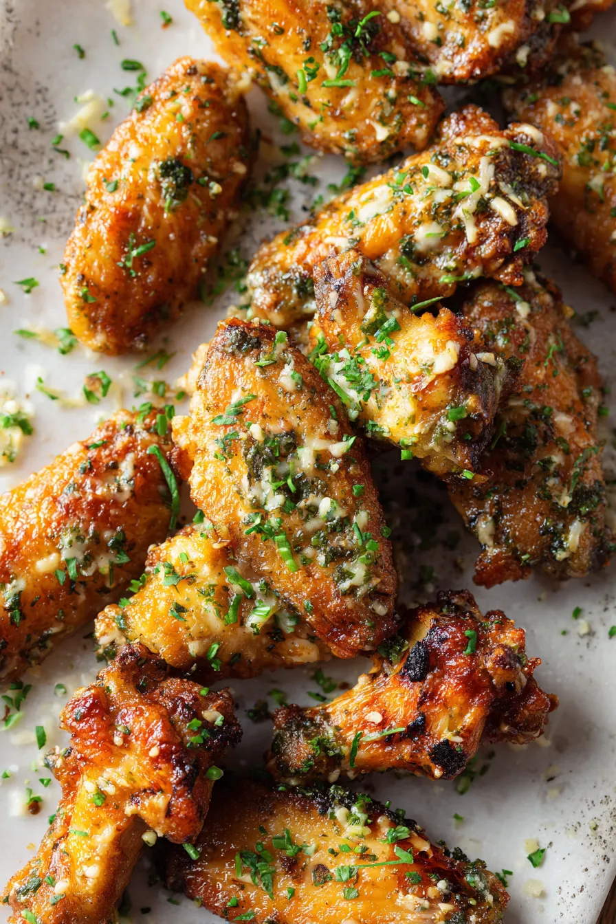 Air Fryer Garlic Parmesan Chicken Wings