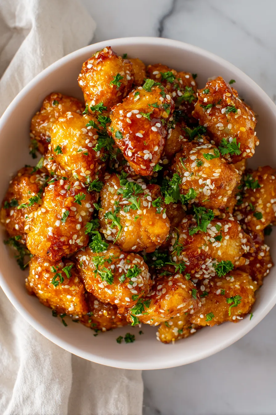 Air Fryer Honey Garlic Chicken Bites