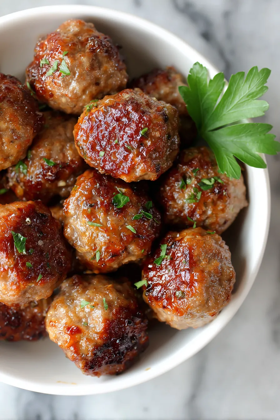 Air Fryer Meatballs Juicy and Easy