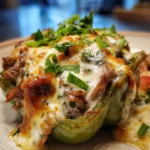 Air Fryer Philly Cheesesteak Stuffed Peppers