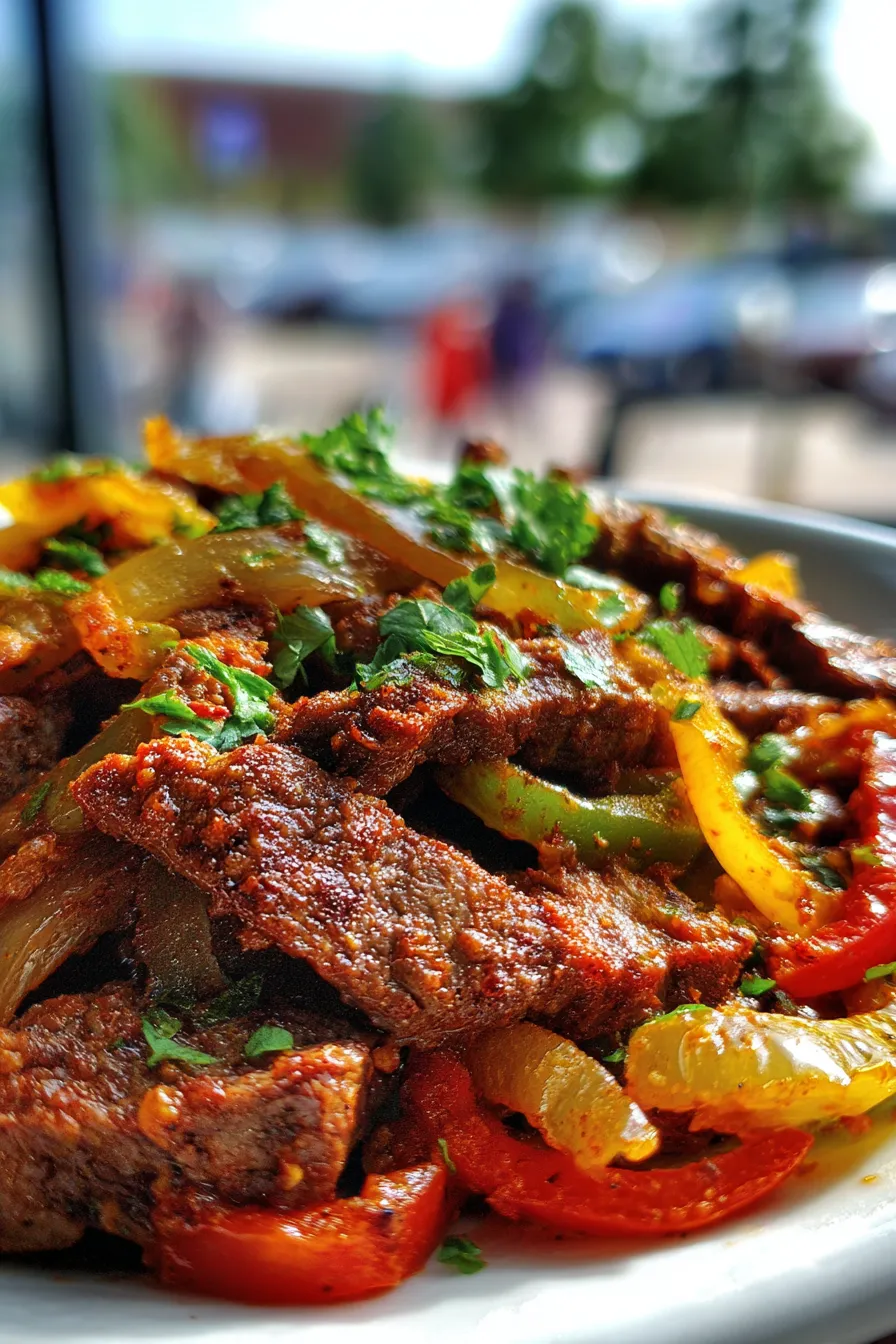Air Fryer Steak Fajitas