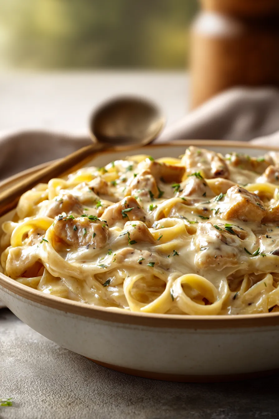 Asian Style Garlic Chicken Noodles