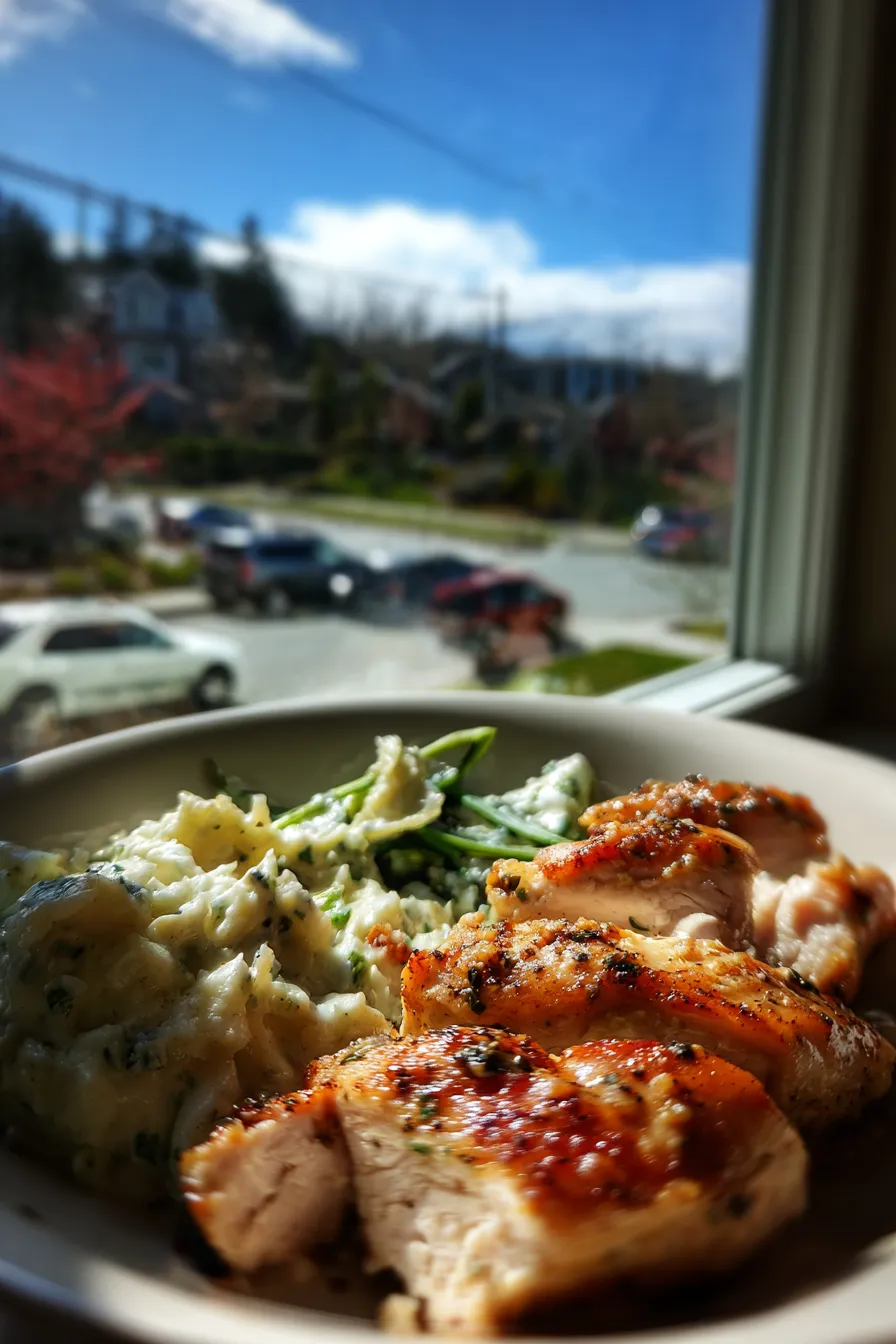 Balanced Healthy Chicken Dinner