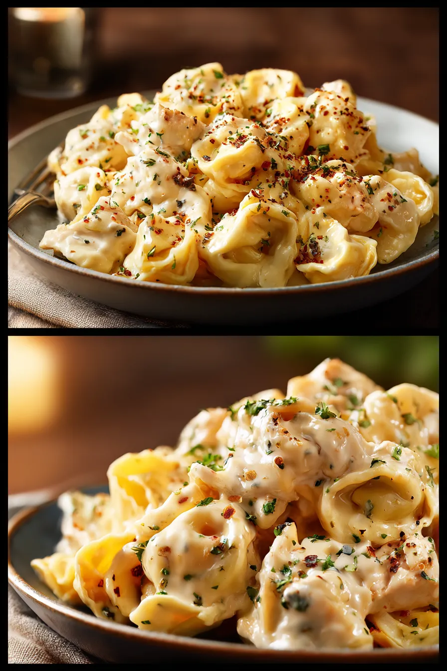 Cheesy Creamy Chicken Tortellini