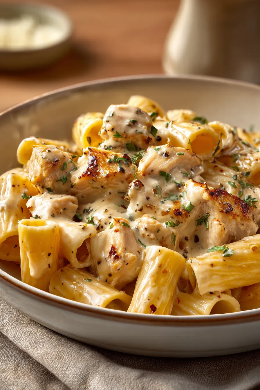 Creamy Cajun Chicken Rigatoni
