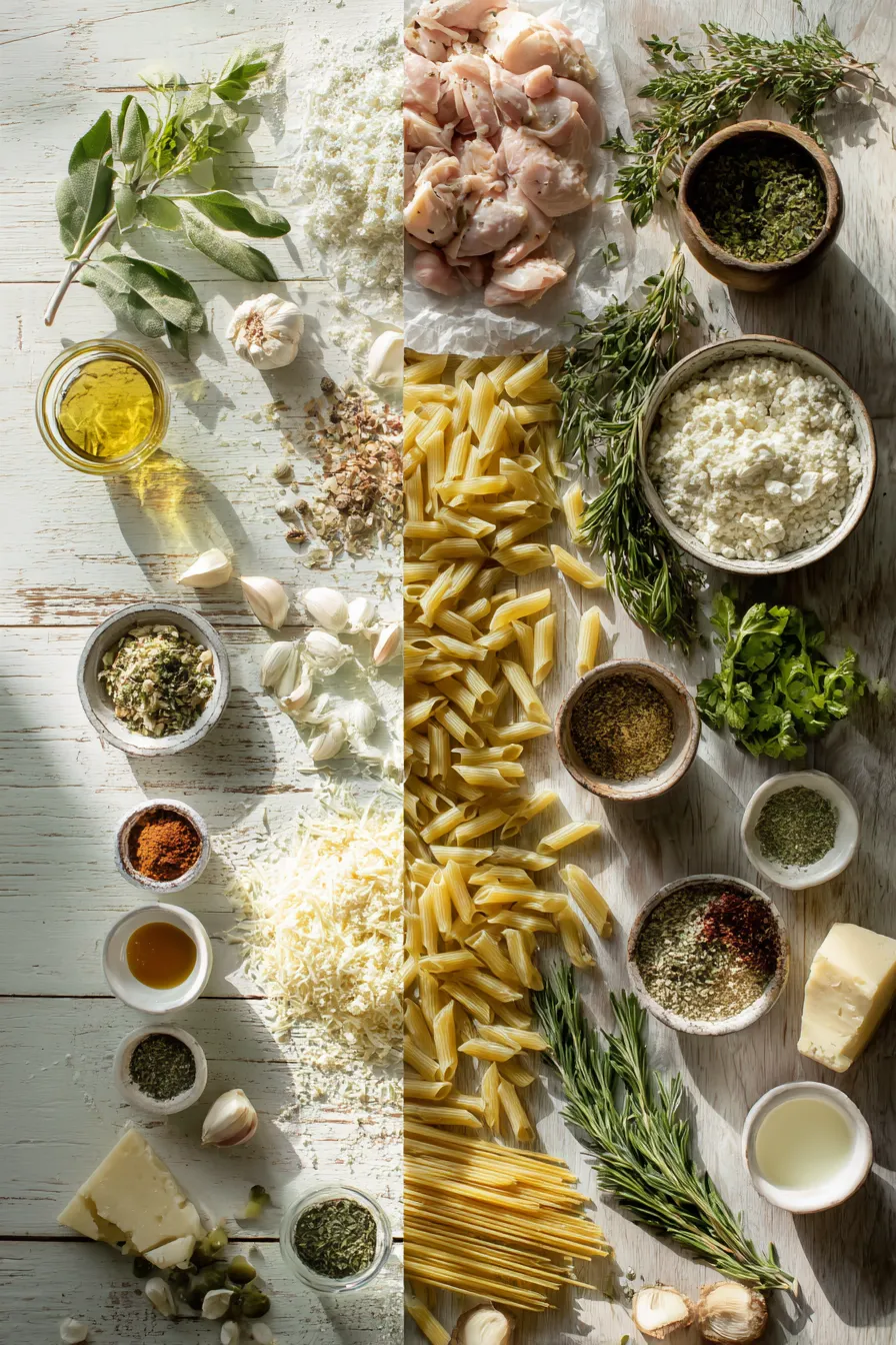 Creamy Garlic Chicken Penne