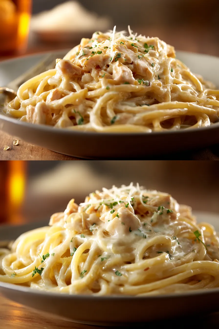 Creamy Garlic Chicken Skillet Pasta